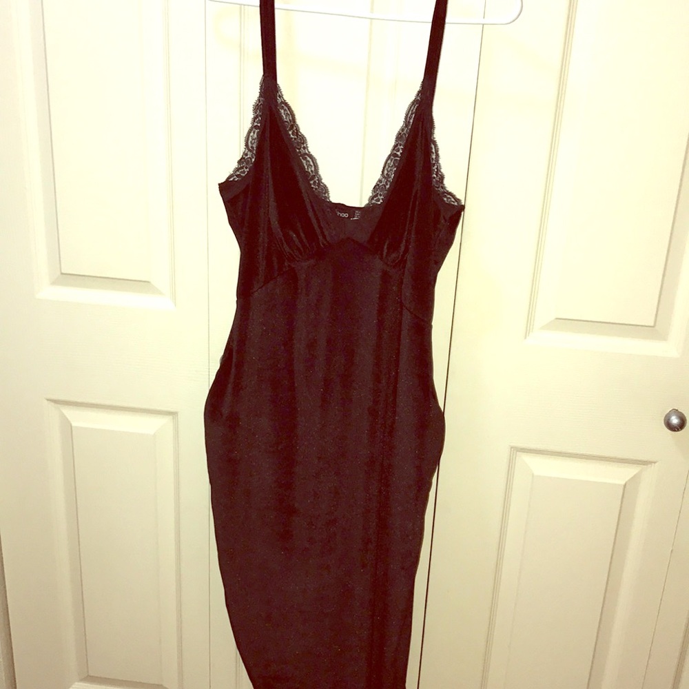 Beautiful Velvet Laced Cami Bodycon Midi dress